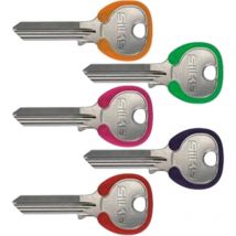 Llaves de bronce con borde colorido, surtidas