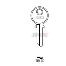 Jma llavin tri-3 d c-50 , Llavín en bruto para copia de llave tri 3D acero tipo serretaCaja de 50 unidades.