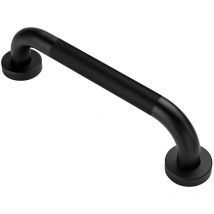 Llavisan - Kibath Asa Seguridad antideslizante de 40 cm acabado negro mate fabricado en acero inoxidable