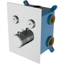 Llavisan - Kibath Grifo Empotrado de Ducha solo grifo monomando pul acabado cromo brillo fabricado en latón