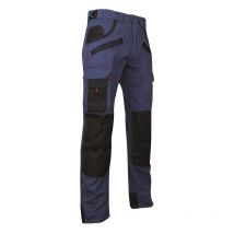 LMA - Pantalones 1559 briquet talla 40 bicolor multibolsillos