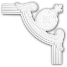 Profhome Decor - lément de coin 152284 Profhome Élement décorative design intemporel classique blanc