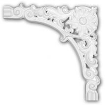 Élément de coin 152375 Profhome Élement décorative design intemporel classique blanc