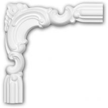 Profhome Decor - lément de coin 152298 Profhome Élement décorative design intemporel classique blanc