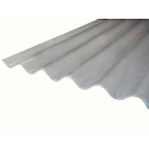 Mccover - Lámina de policarbonato ondulado alveolar 6 mm go (onda grande 177/51 mm) - Color - Transparente, Espesor - 6 mm, Anchura total de la
