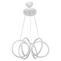 Tezeta - Lámpara colgante led espiral blanca Ilya MDL4439