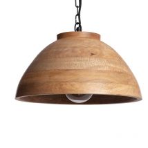 Iluzzia - Lámpara Colgante Madera Zeil Naisha m Marrón