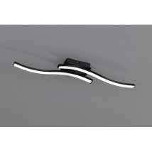 Trio Lighting - Plafón Diseño Doble Varilla Led 3000k Ruta Negro Trio Iluminación