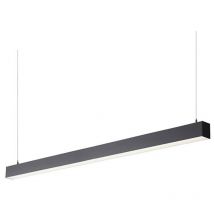 Ledbox - Lámpara colgante serk lumiled, 40W, 120cm, superficie/suspendido, negro, Blanco cálido