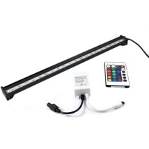 Trade Shop - Lámpara De Inmersión Led Para Acuario Tubo Led T4 Dee Fish Light Blanco Rgb Azul - -50 Cm -