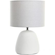 Dkd Home Decor - Lámpara de mesa dorado blanco gres 220 v 50 w (28 x 28 x 42 cm)