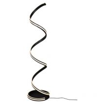 Nuria Lámpara de pie integrada led moderna negro mate 2300-3000-4000K con interruptor de pedal - Trio
