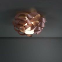 Linea Zero - Dos luces cloud Plafón rosa diámetro 75x h36 cm