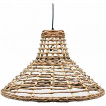 Lámpara de techo dkd home decor 56 x 56 x 34 cm marrón ratán 50 w