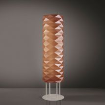 Lámpara Pie Mt Base Cobre en Metal Cm. 27x155h