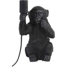 Light&living - lámpara de mesa - Monkey - negro - plástico -