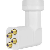 MegaSat HD-Profi Tête LNB quattro Capacité de chargement: 40 mm contacts de connexion dorés, résistant aux intempéries