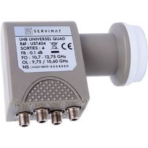 Lnb quad facteur de bruit 0.1 db Servimat UST404