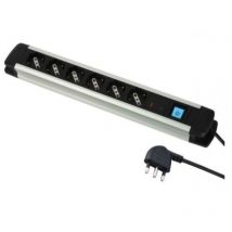 Electraline - LÍnea elÉctrica multienchufe con 6 enchufes universales e interruptor 61904