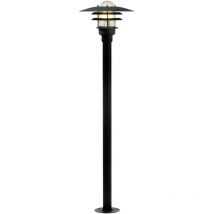 Nordlux - Potelet lønstrup, Métal, Couleur Noir, E27, H.116, IP44 / Extérieur