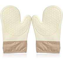 Lntyq 1 Paire de Gants de Cuisson, maniques Cuisine, manique Silicone, Gant Four, Gants de Cuisine, Gant Four Anti Chaleur