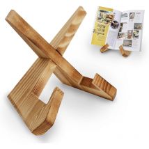 1 Pièce Support de livre de cuisine en bois, Porte-Livre de Recette pour Présentoir, Support pour livre de recettes, Porte-Livre de Cuisine en Bois