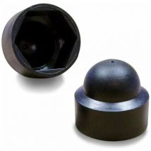 100 pièces , Cache vis écrou de protection M8 clef de 13 mm , plastique noir - Lntyq