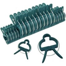 100 Stück Pflanzenklammern für den Garten, wiederverwendbare Stützklammern für Gewächshausgärtnerei für Blumenbeete, Weinreben, Gemüse und Tomaten (2