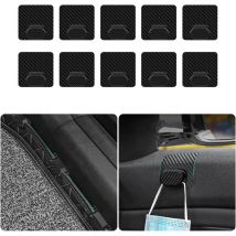 10Pcs Clips Auto-Adhésifs à Dos Adhésif, Boucles De Fixation De Tapis De Voiture Polyvalentes, pour La Fixation De Tapis De Sol De Voiture, Clips De