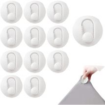 12 Pièces Attaches de Couette, Clips de Housse Couette, Clip de Couette, Clip Housse de Couette, Pince à Pince pour Drap Couette, pour Draps,