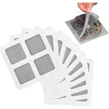 150 Autocollants Jetables pour Canalisations de Douche, Filtre Cheveux Douche, Protection de Drain Filtre Evier, Attrape Cheveux Douche avec Adhésif