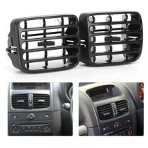 2 Grilles d'aération ventilation centrale noir du tableau de bord 7702258375 7702258279 - Lntyq