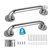 2 Pack 12 Inch Grab Bars for Bathtubs and Showers, Handicap Grab Bars, Shower Handle, Anti Slip Shower Handles for Elderly, Safety Shower Grab Bar,