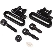 2 Pièces Chasse Accessoires Vis Sling Mount, Tactique Fusil Sling Pivotant Goujons, avec Vis avec, 2 Rondelles Annulaires Blanches, pour Canons de