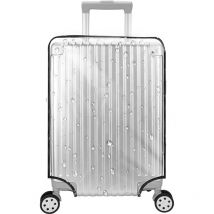 24 pouces Housse Valise Protection, Housse de Valise en pvc Transparent, Housse Protection Valise Lavable Waterproof Luggage Cover DustProof