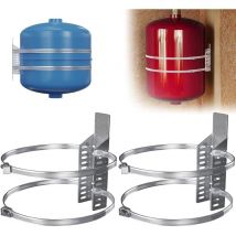 2er-Pack Montagehalterungen für Warmwasserbereiter – Halterung für Wärmeausdehnungsgefäß mit 2 Erdbebenbändern – Unterstützt Warmwasserspeicher