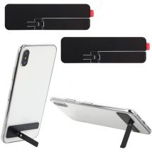 2er-Pack ultradünner, unsichtbarer Handy-Ständer – verstellbare vertikale und horizontale Positionierung – Handyhalterung aus Metall, kompatibel mit
