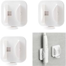 3 Pièces Porte Brosse à Dents Electrique, Support Brosse a Dent Electrique Adhesif Porte-Brosse à Dents Organisateur, Porte Brosse à Dents Mural