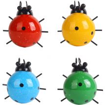 4 pièces Décoration de Coccinelle en métal Décoration Murale de Coccinelle en métal Coccinelles en métal Art Mural pour Jardin Pelouse Décoration