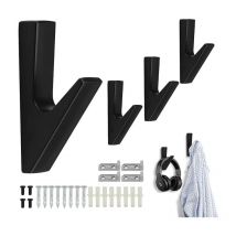 4 Pièces Porte Manteau Mural, Patere Murale, Porte Manteau, Crochet Porte Manteau, Patere Porte Manteau, Crochet Porte Manteau Moderne pour Vestes,
