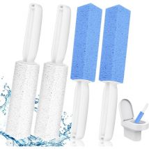 Lntyq - 4-teiliges Bimsstein-Reinigungsbürstenset, Bimsstein-Reinigungsstein, Bimsstein-Reinigungsset für die Toilette, Bimsstein mit