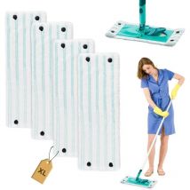 4-teiliges Ersatz-Mopptuch für Leifheit Clean Twist xl Micro Duo 49 x 15 cm Kit, für Leifheit Clean Twist xl Micro Duo Mikrofaser-Ersatzbezüge, für