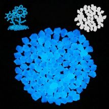 Lntyq - 500 Pièces Pierre Lumineuse, Galet Lumineux Cailloux, Pierres Décoratives Dans la Nuit, Pierres Fluorescentes, Cailloux Lisses de Résine,