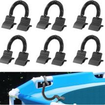 6pcs Clips Couverture Piscine pour Piscines Hors Sol, Clips de Fixation de Couverture Solaire Pare-Vent Clips de Couverture Solaire de Piscine Noirs