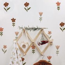 72 pcs autocollants muraux, autocollants muraux à décoller et à coller, décorations murales en pvc transparent pour la rénovation de la chambre