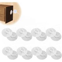 8 paires Baby-Proofing & Protection animaux, Meubles anti-basculement, Sans Percer, Meubles-Mur, Bandes Fixation, Fixations Meubles au Mur, Armoires