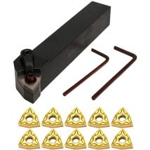 Accessoire pour tour à métaux,Porte - outils de tournage de 20 mm pour wnmg080404 kit de porte - outils de tournage mwlnr2020k08 + 10 Inserts en