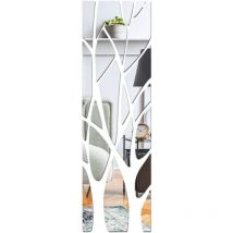 Autocollant mural de miroir 3D de branches d'arbre, autocollant de mur de miroir acrylique amovible auto-adhésif, bâton d'art mural pour la