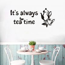 Autocollant mural en vinyle - Pour la cuisine, la maison, les tasses, les carreaux, les cafés, les murs, les citations, les portes, les pubs Pochoirs