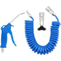 Bleu Soufflette à air Comprimé avec Tuyau de 5 Mètres Soufflette Air Duster pour Camion, Fourgonnette, Camion Lourd - Lntyq
